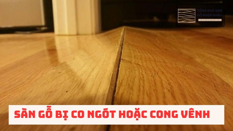 Sàn gỗ bị co ngót hoặc cong vênh