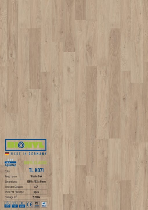 Sàn gỗ Binyl Class – 8mm TLK701
