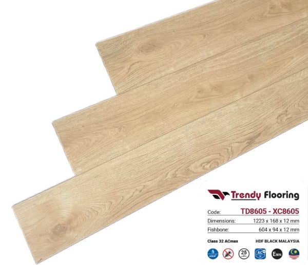 Sàn Gỗ Cốt Đen Trendy Flooring TD 8605