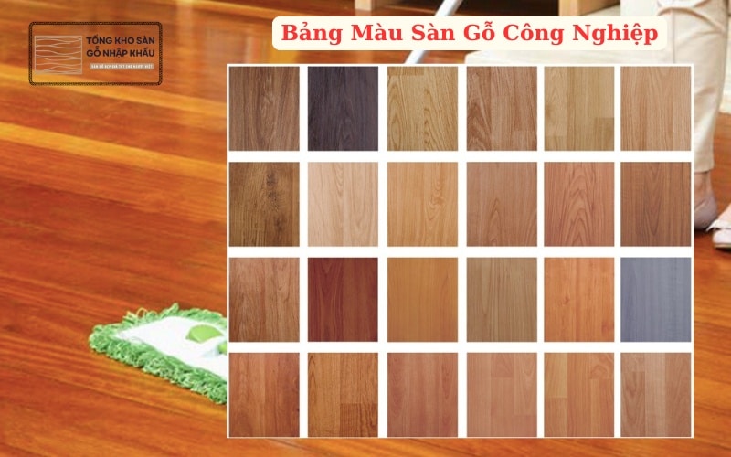 Bảng Màu Sàn Gỗ Công Nghiệp