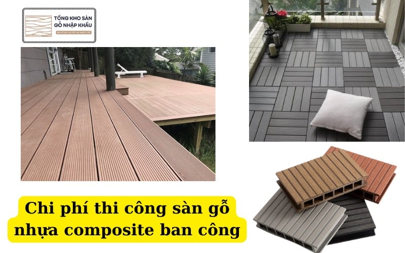 Chi phí thi công sàn gỗ nhựa composite ban công