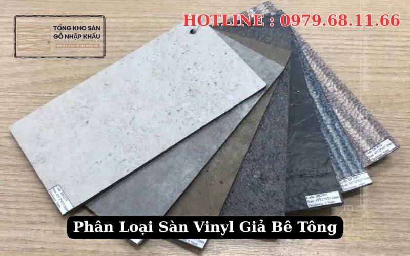 Phân loại Sàn Vinyl Giả Bê Tông