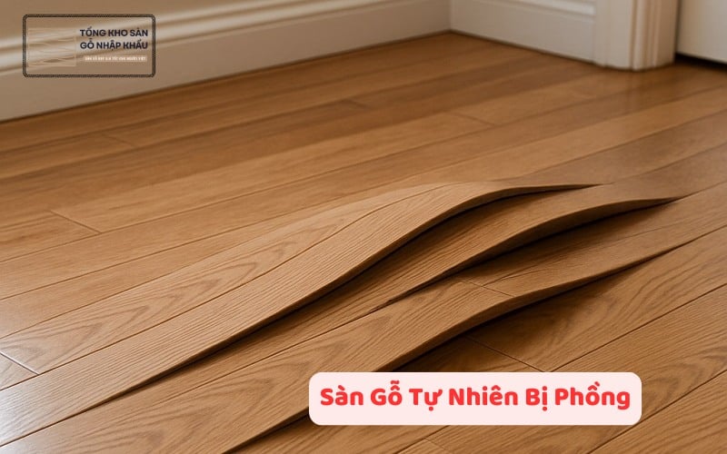 Sàn Gỗ Tự Nhiên Bị Phồng