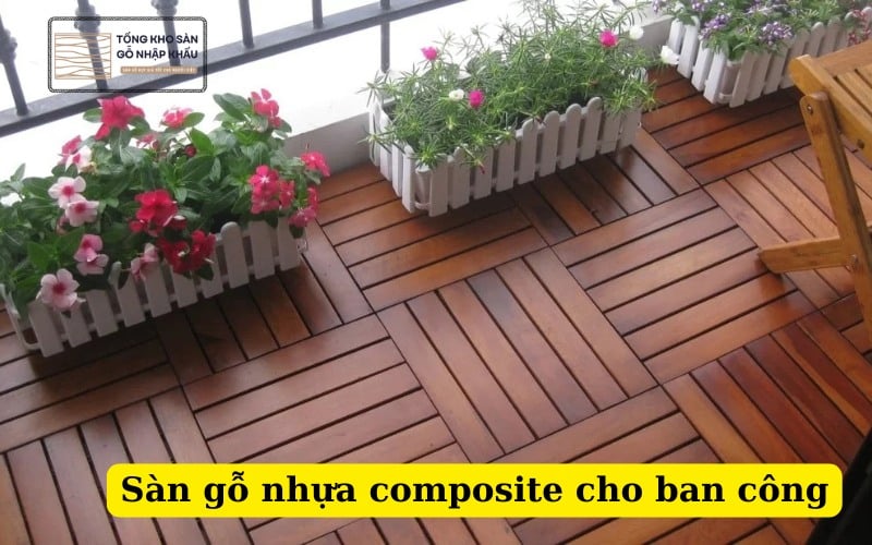sàn gỗ nhựa composite cho ban công