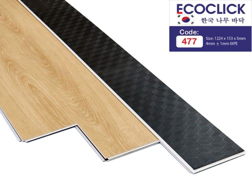 Sàn Nhựa Hèm Khóa EcoClick 477 Giả Gỗ (5mm)