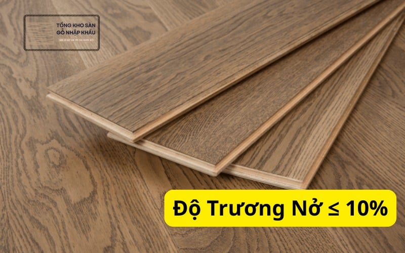 sàn gỗ công nghiệp độ nở dưới 10