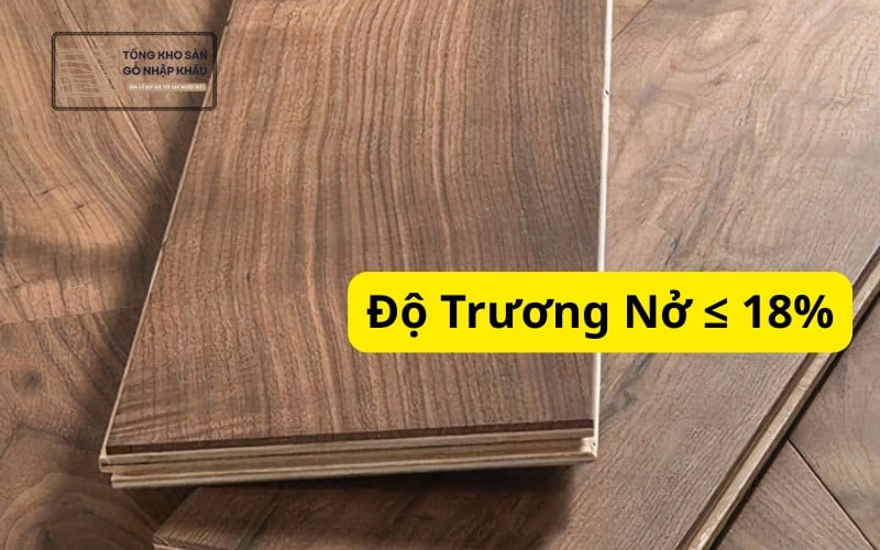 sàn gỗ công nghiệp độ nở dưới 18