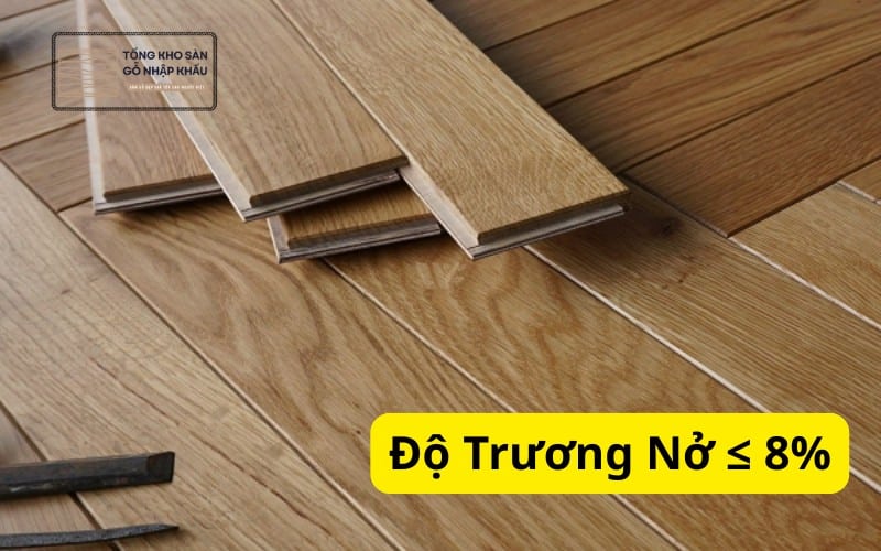 sàn gỗ công nghiệp độ nở dưới 8