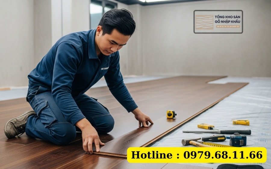 thi công lát sàn gỗ công nghiệp