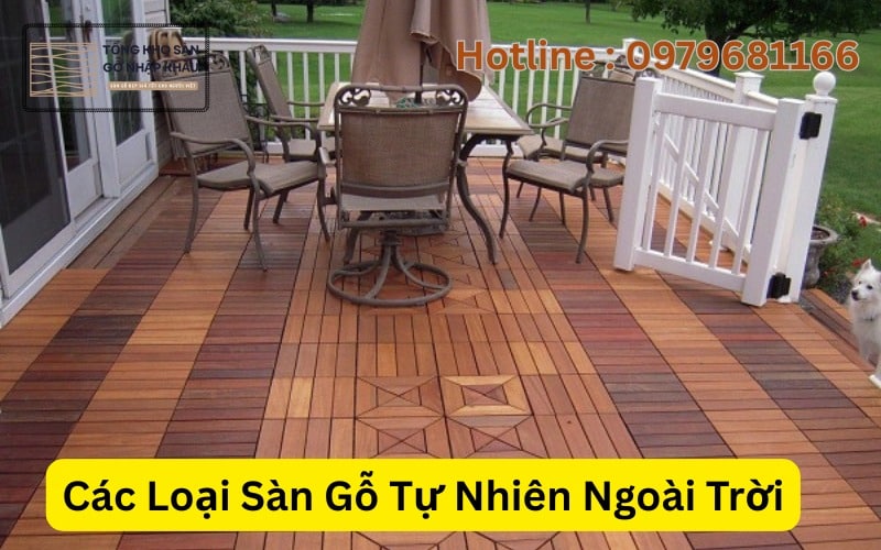 Các Loại Sàn Gỗ Tự Nhiên Ngoài Trời