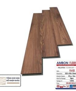 Sàn Gỗ Công Nghiệp Ambon 12mm FA83