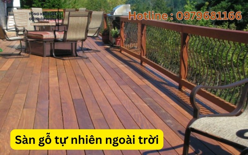 Sàn gỗ tự nhiên ngoài trời