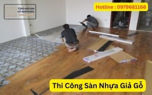 Thi Công Sàn Nhựa Giả Gỗ