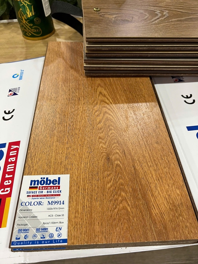 Hình Ảnh Sàn Gỗ Công Nghiệp Mobel M9914