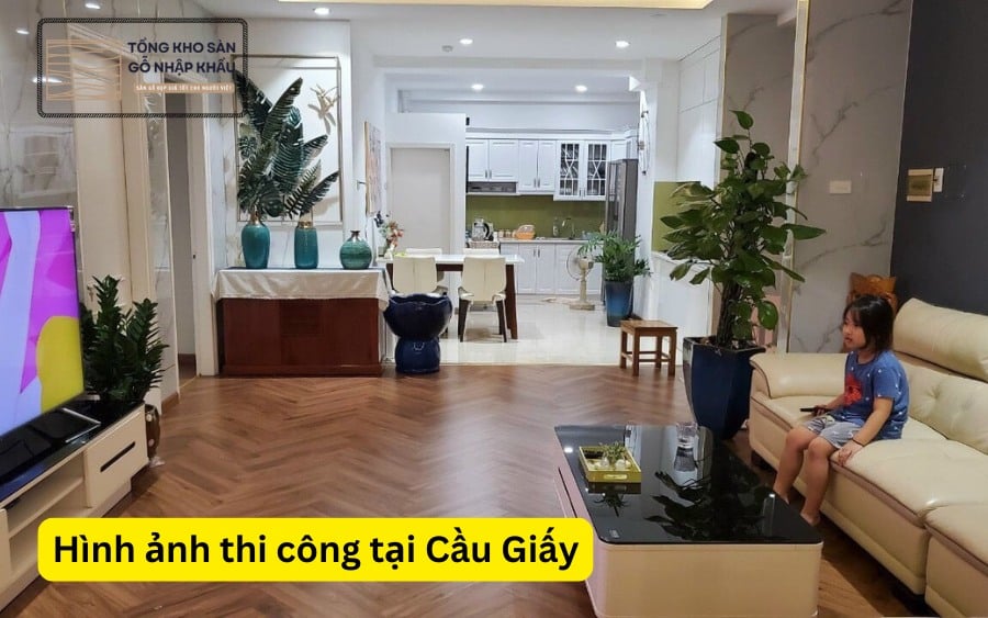 Hình ảnh thi công tại Cầu Giấy