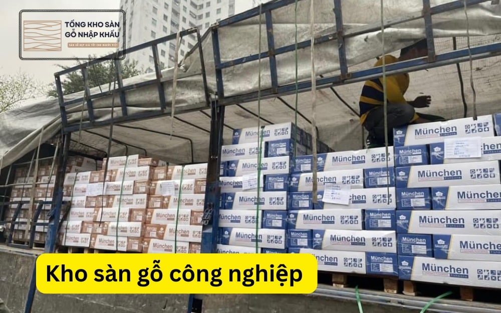 Kho sàn gỗ công nghiệp