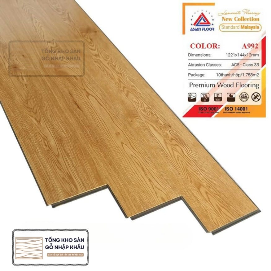 Sàn Gỗ Công Nghiệp ASIAN Floor A992