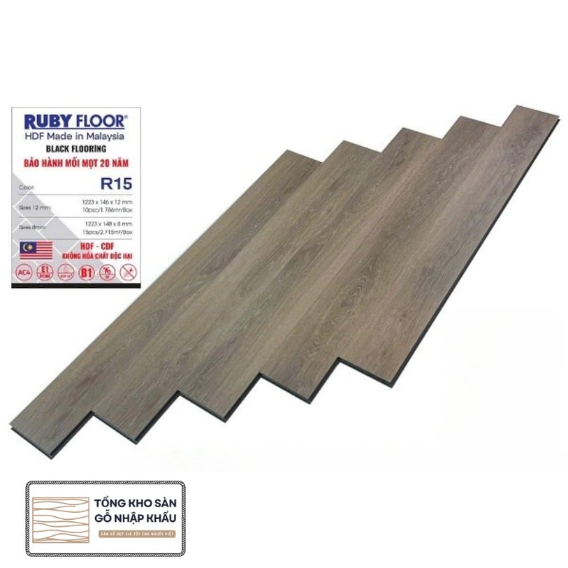 Sàn Gỗ Công Nghiệp Ruby Floor R15