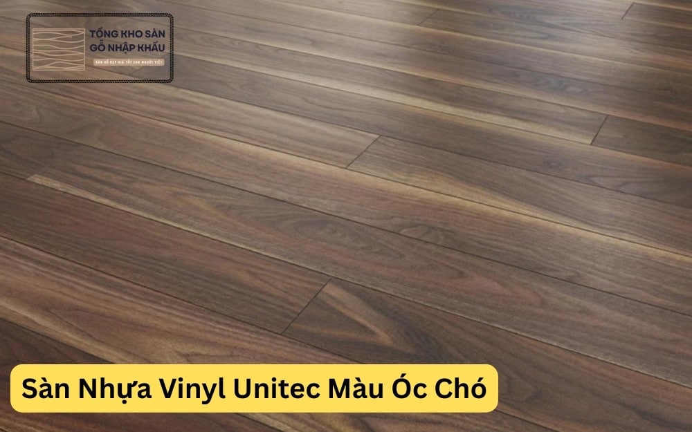 Sàn Nhựa Vinyl Unitec Màu Óc Chó