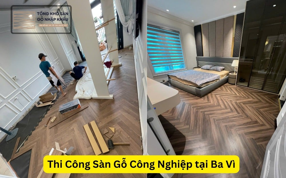 Thi Công Sàn Gỗ Công Nghiệp tại Ba Vì