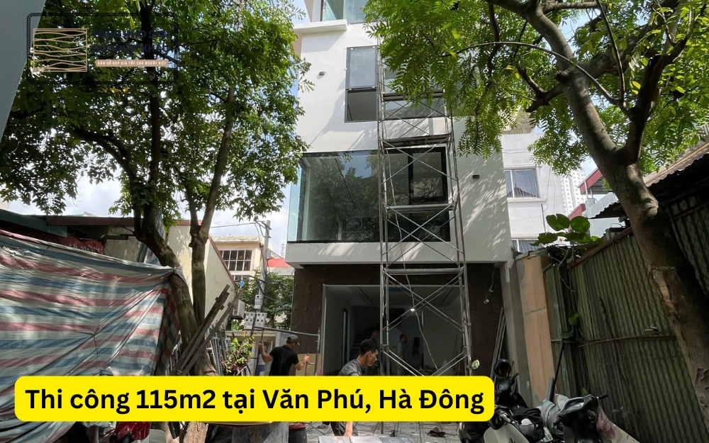 Thi công 115m2 tại Văn Phú, Hà Đông