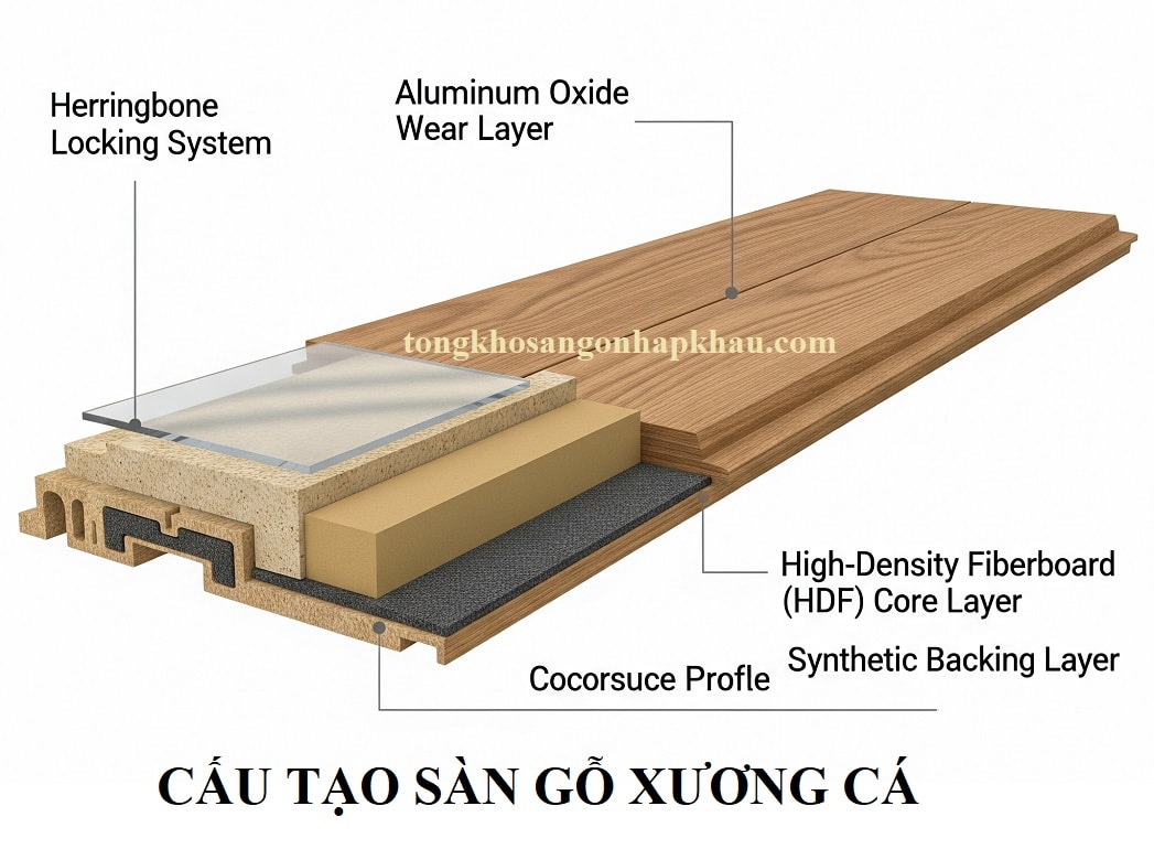 Cấu Tạo Sàn Gỗ Xương Cá