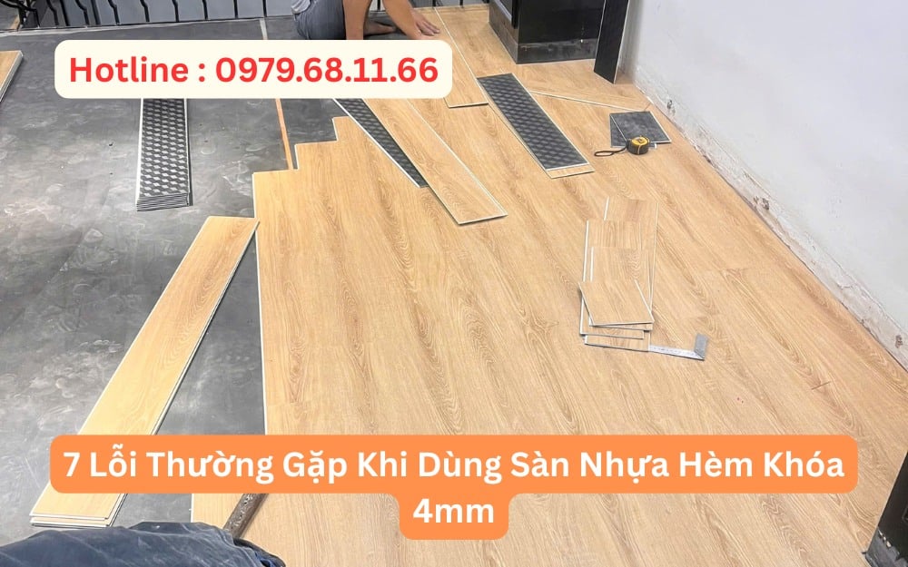 7 Lỗi Thường Gặp Khi Dùng Sàn Nhựa Hèm Khóa 4mm
