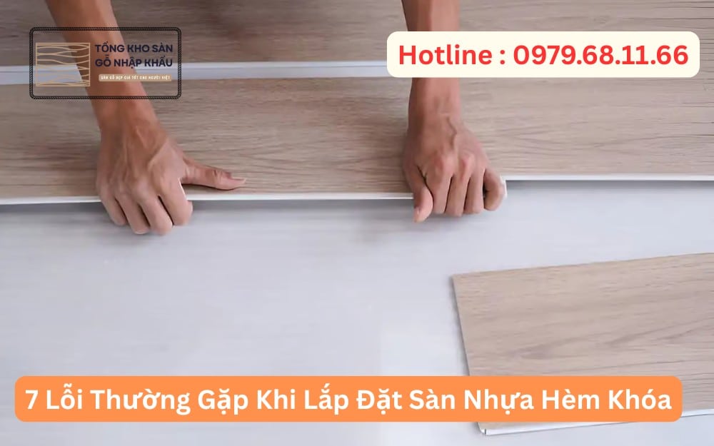 7 Lỗi Thường Gặp Khi Lắp Đặt Sàn Nhựa Hèm Khóa