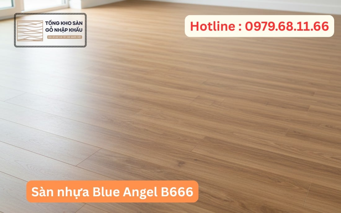 Hình Ảnh Sàn nhựa Blue Angel B666