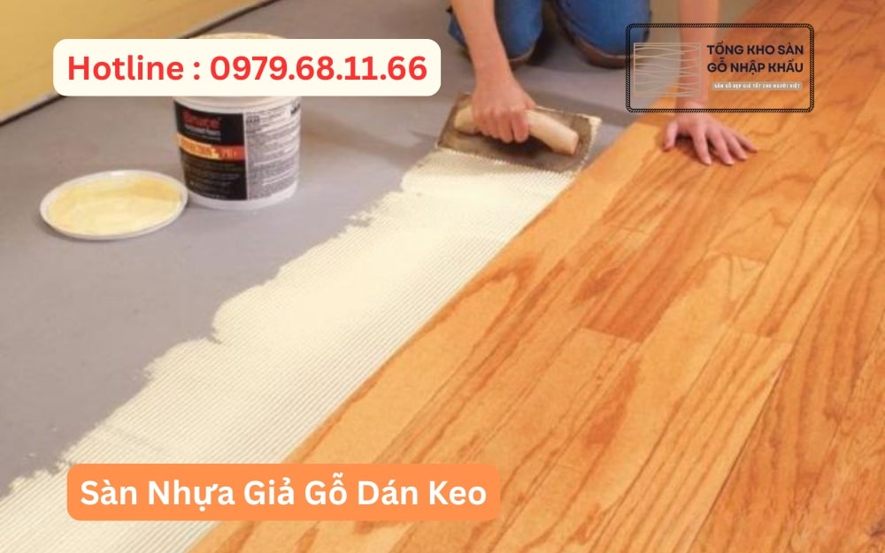 Sàn Nhựa Giả Gỗ Dán Keo