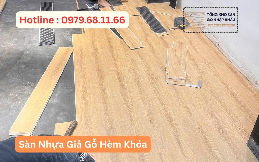 Sàn Nhựa Giả Gỗ Hèm Khóa