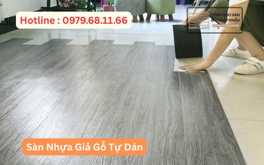 Sàn Nhựa Giả Gỗ Tự Dán