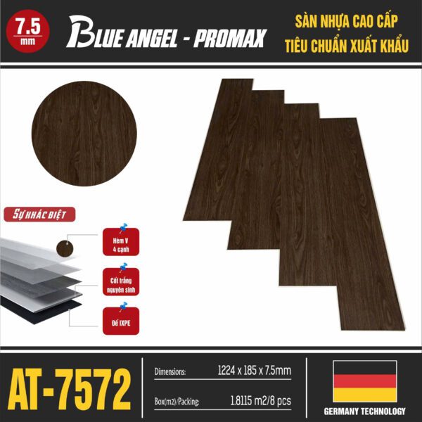 Sàn Nhựa Giả Gỗ Blue Angel Promax AT-7572