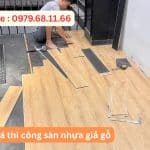 giá thi công sàn nhựa giả gỗ