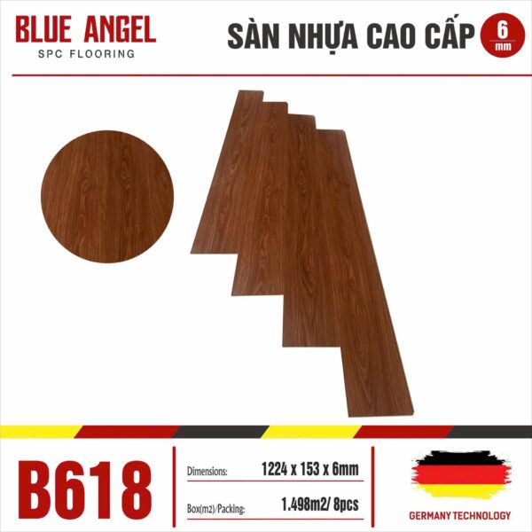 Sàn Nhựa Blue Angel B618 