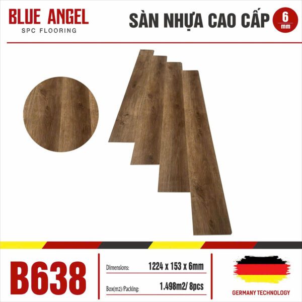 Sàn nhựa Blue Angel B638 - 6mm