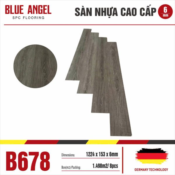 Sàn nhựa Hèm Khóa Blue Angel B678 - 6mm