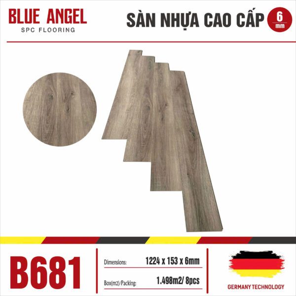 Sàn nhựa Hèm Khóa Blue Angel B681 - 6mm