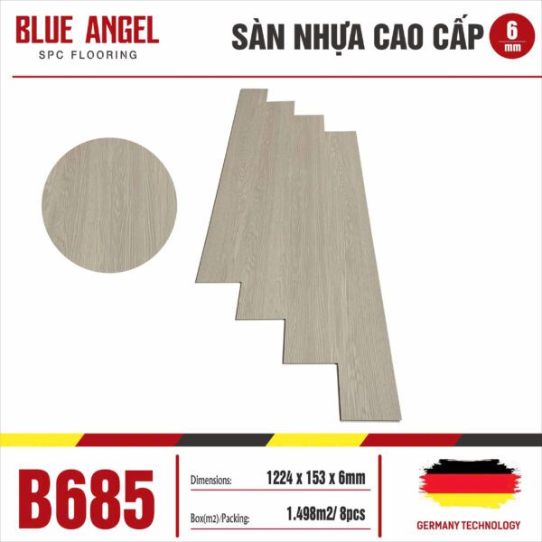 Sàn Nhựa Hèm Khóa Blue Angel B685