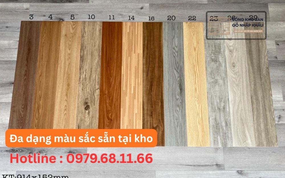 Đa dạng màu sắc sẵn tại kho