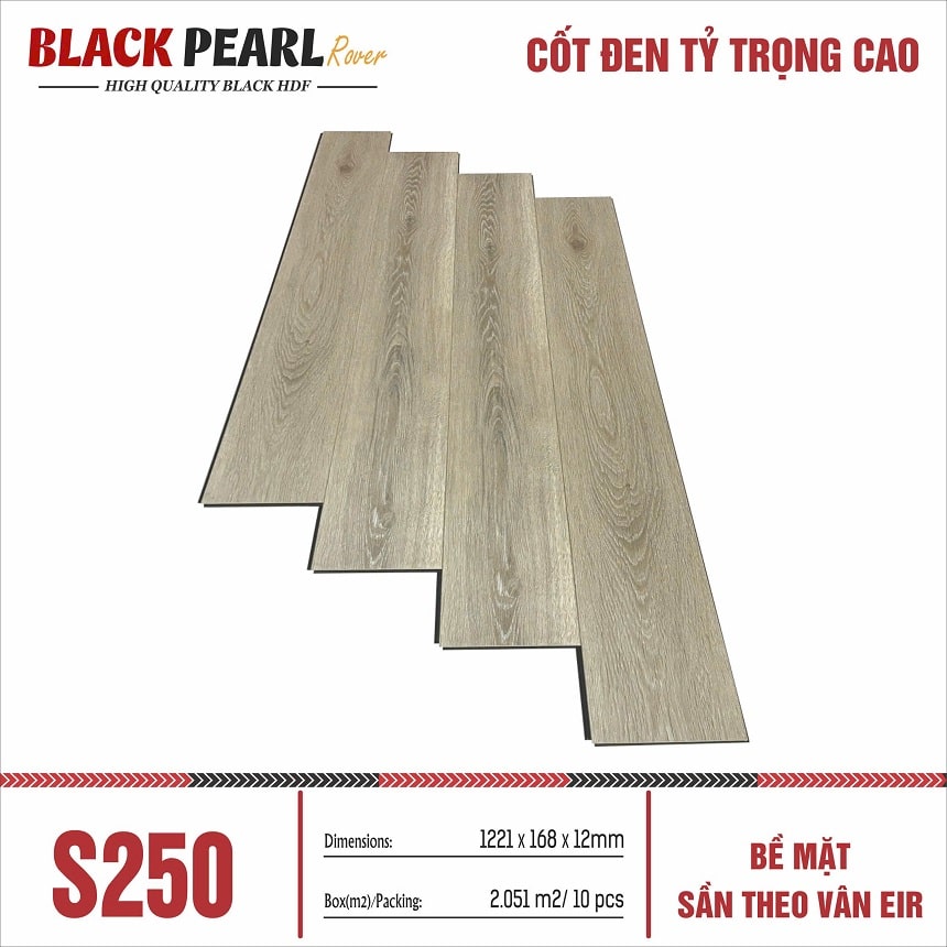 Sàn Gỗ Công Nghiệp Black Pearl S250