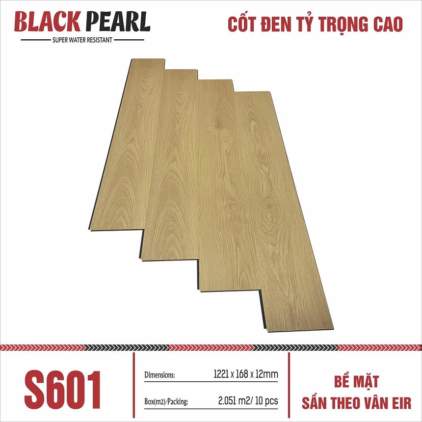 Sàn Gỗ Công Nghiệp Black Pearl S601