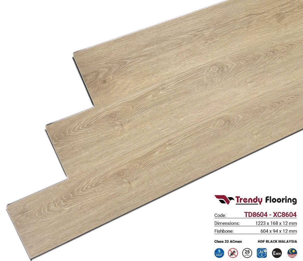 Sàn Gỗ Cốt Đen Trendy Flooring TD8604