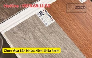 Sàn Nhựa Hèm Khóa 4mm