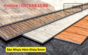 Sàn Nhựa Hèm Khóa 5mm