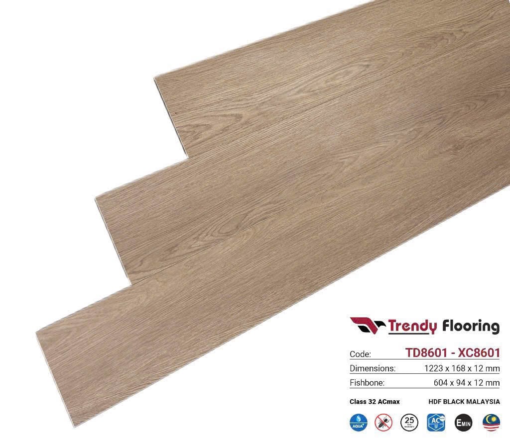 Sàn gỗ cốt đen Trendy Flooring – TD8601