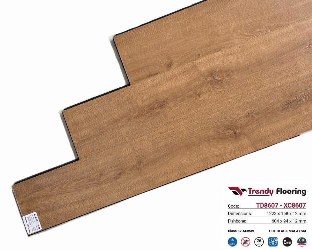 Sàn gỗ cốt đen Trendy FlooringTD8607