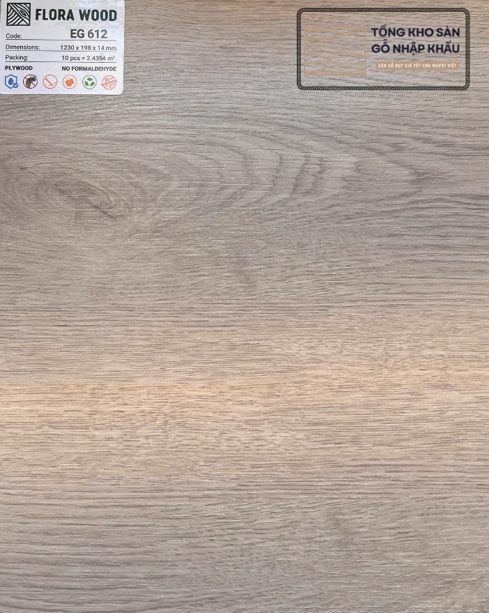 Sàn gỗ kỹ thuật FLORA WOOD EG612