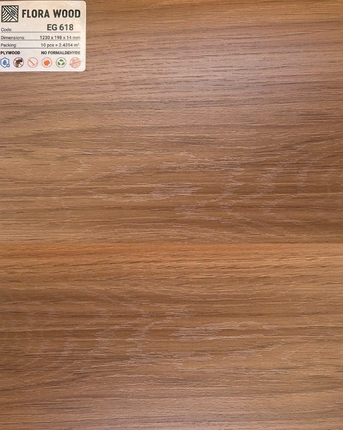 Sàn gỗ kỹ thuật tự nhiên FLORA WOOD EG618