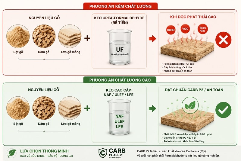 phát thải Formaldehyde